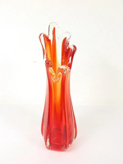Bild 2 von 70er Murano Glas Vase, Orchideenvase