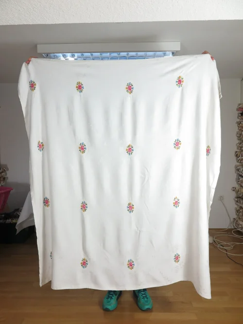 Bild 2 von 60er Tischdecke mit Keuzstich