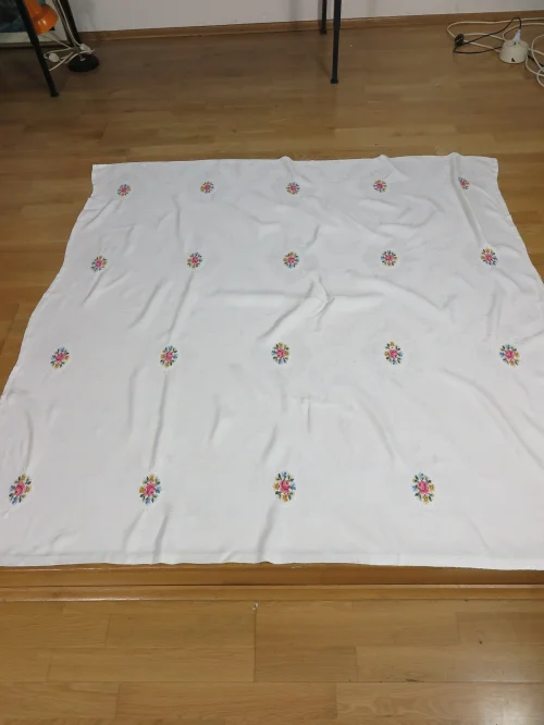 Bild 3 von 60er Tischdecke mit Keuzstich