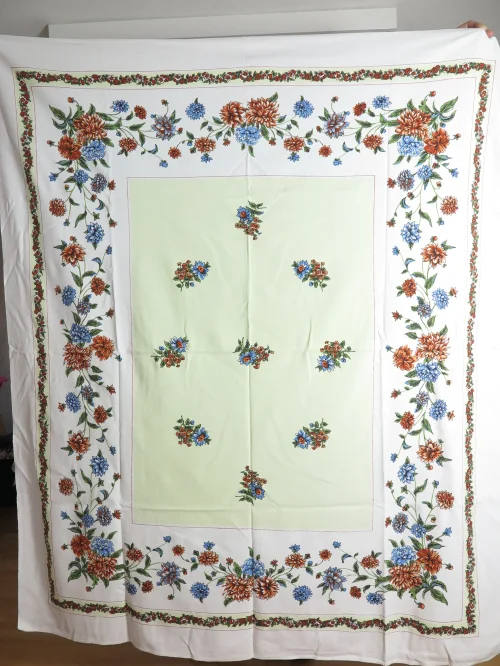 Bild 3 von 70er Tischdecke Halbleinen