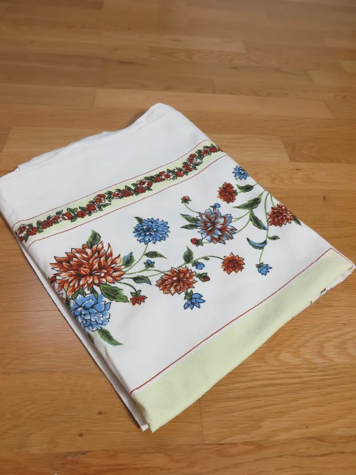 Bild 5 von 70er Tischdecke Halbleinen