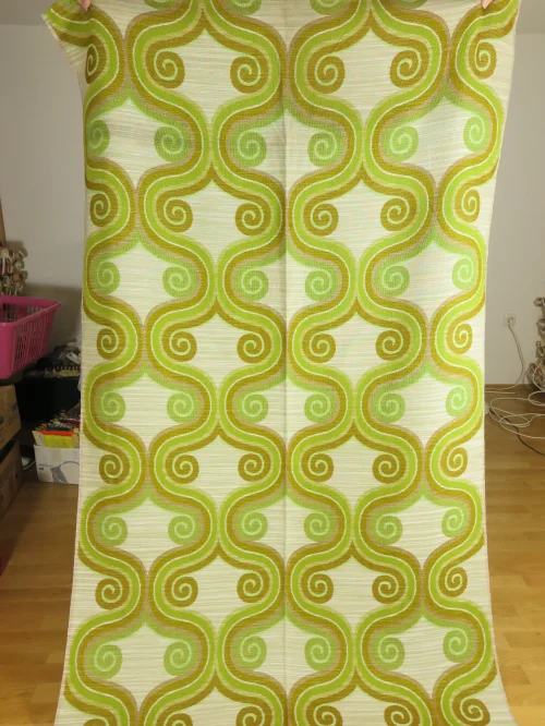 Bild 2 von 70er Vorhangstoff Grün