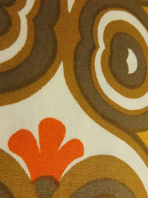 Bild 5 von 70s curtain fabric orange