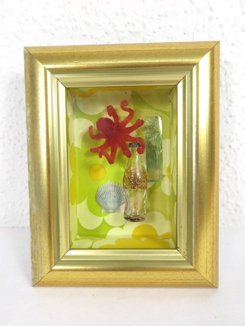 Tapeten Bild, Ikone mit Coca Cola und Oktopus
