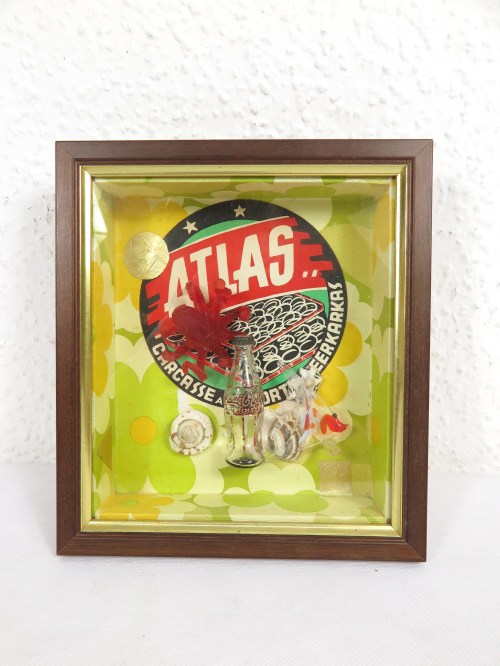 Tapeten Ikone, Künstlerbild Coca Cola mit Krake