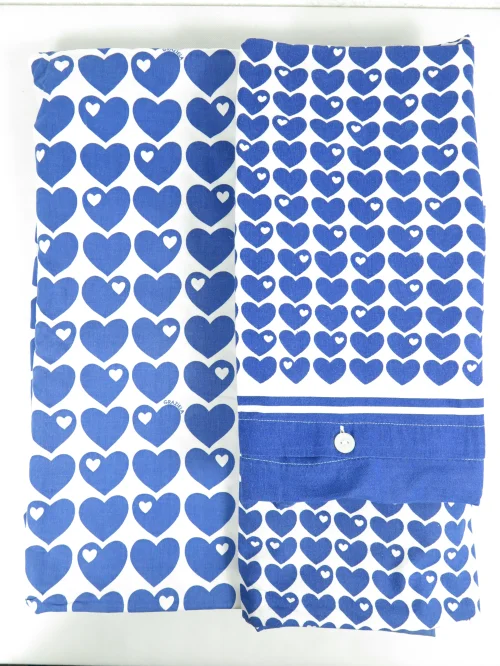 70er Bettwäsche Herzchen