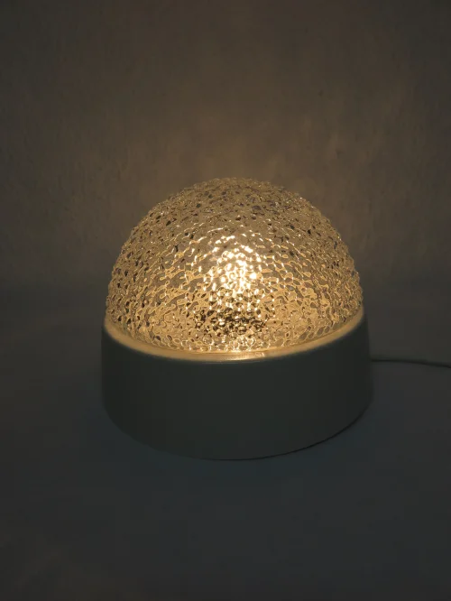 Bild 5 von 60er Wandlampe Glasschirm