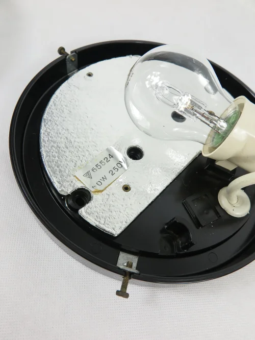 Bild 4 von 70er Wandlampe Glas mit Muster