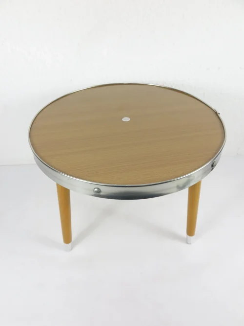 Bild 1 von 70er Blumenschemel, Nierentischchen, rund
