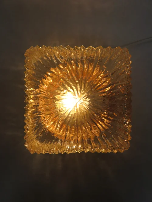 Bild 6 von 60er/ 70er Wandlampe, Deckenlampe, Rauchglas