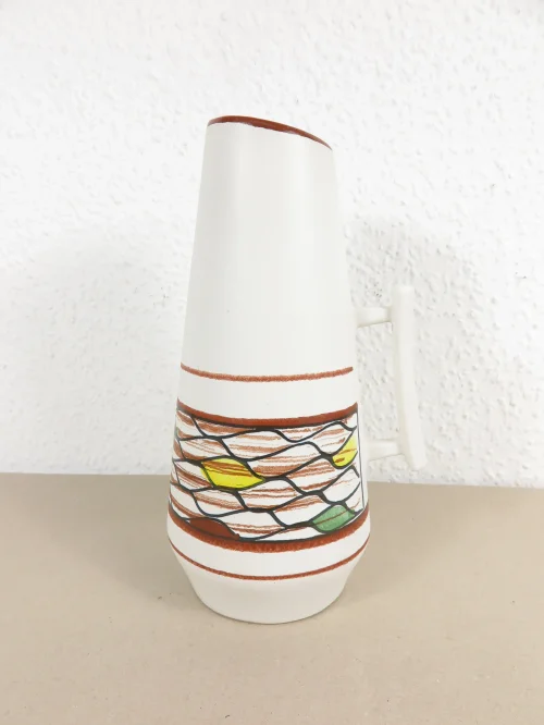 Bild 2 von 60er Vase, Vase mit Henkel, Scheurich Keramik