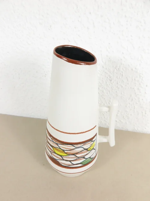 Bild 3 von 60er Vase, Vase mit Henkel, Scheurich Keramik