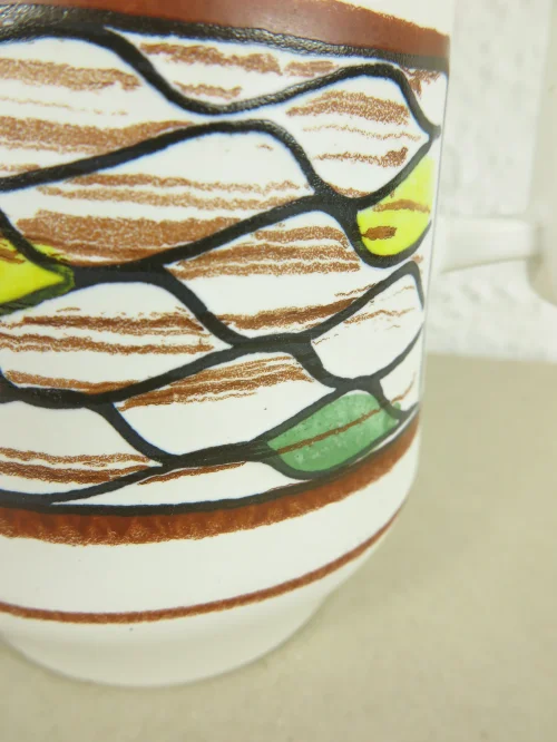Bild 5 von 60er Vase, Vase mit Henkel, Scheurich Keramik