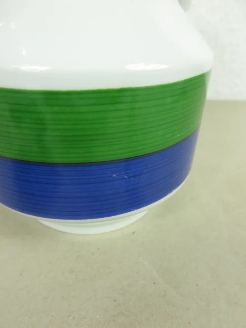 Bild 5 von 70er Teekanne Porzellan, Winterling, Grün Blau
