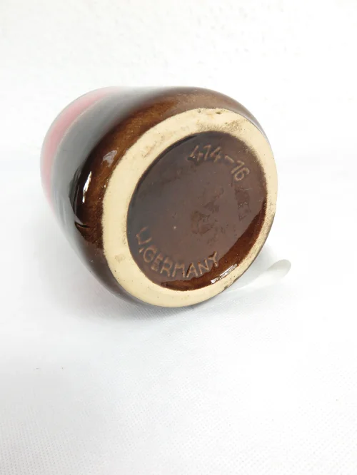 Bild 5 von 70er Keramik Vase, Töpferei Scheurich, Rot-Braun