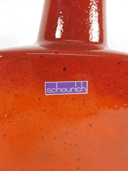 Bild 4 von vase en céramique des années 70 Scheurich, rouge-brun