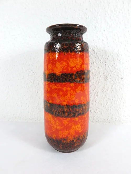 Bild 1 von 70er Keramik Vase Orange, Scheurich