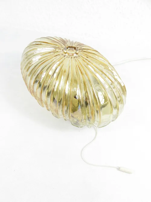 70er Wandlampe Rauchglas