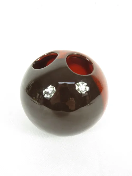 Bild 5 von 70er Blumenvase, Steckvase Orange