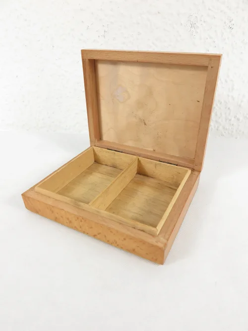 Bild 2 von 70er Holzdose, Spielkarten Dose