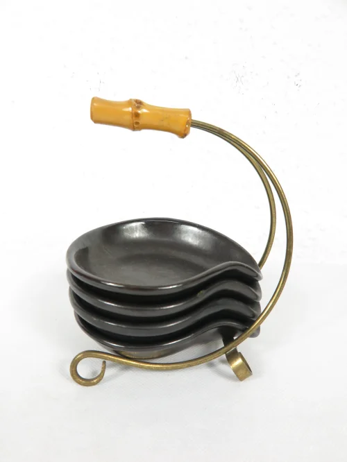 50er Erdnuss Schälchen mit Ständer