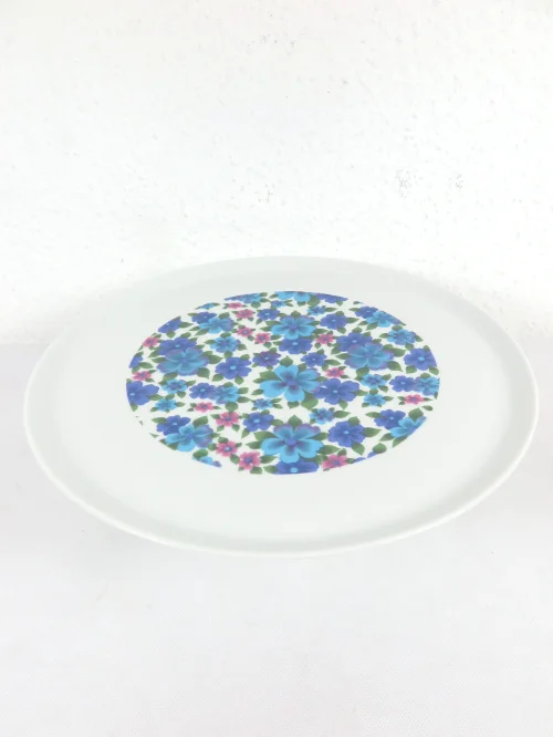 plateau à gâteaux des années 70 avec pied,Bayreuter Waldsassen