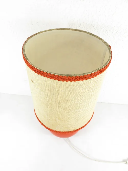 Bild 3 von 70er Tischlampe Orange, Keramikfuß, Hutschenreuther
