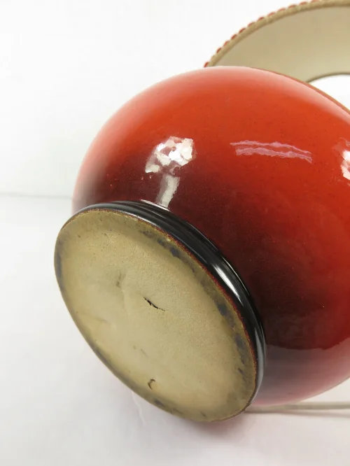 Bild 5 von 70er Tischlampe Orange, Keramikfuß, Hutschenreuther