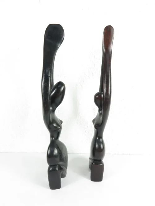 Bild 3 von 70er Afrika Figuren Ebenholz, geschnitzt, Paar