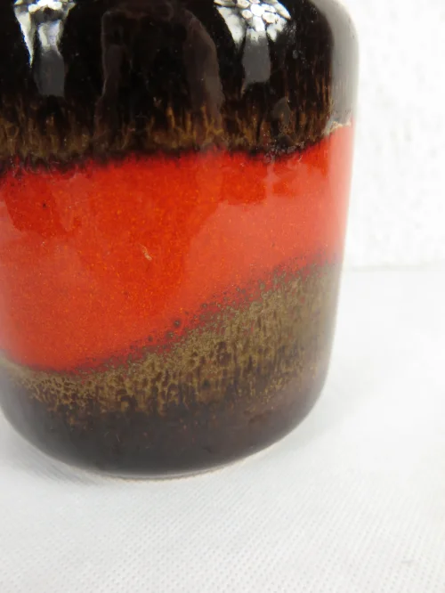 Bild 5 von 70s ceramic vase Scheurich, orange-brown