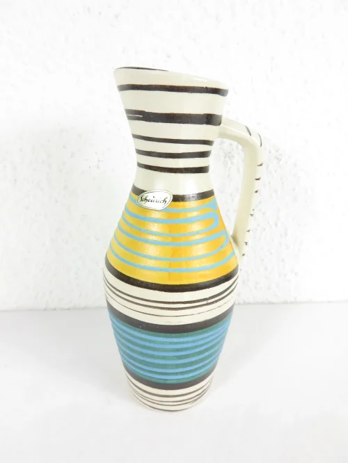 50er Vase mit Henkel Scheurich