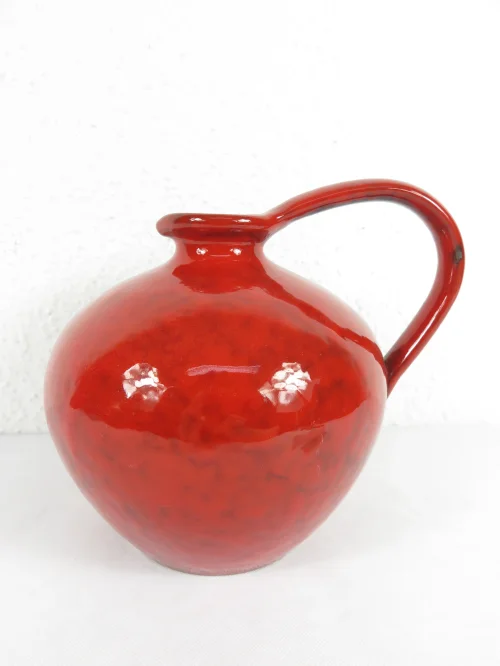 70er Krug mit Henkel, Rot