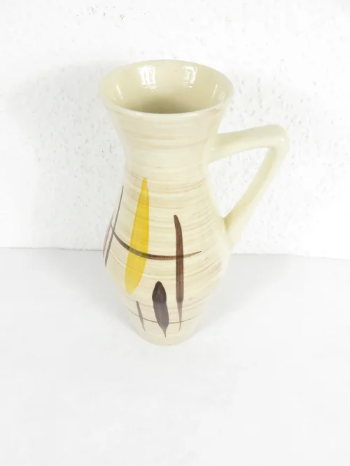 Bild 2 von 50s handle vase, hand Painted