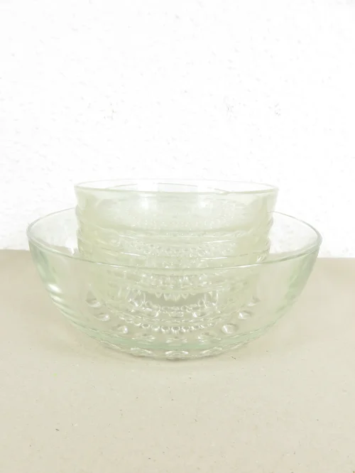 Bild 1 von 70er Salatschüssel mit 4 Schälchen, Bubble Optik