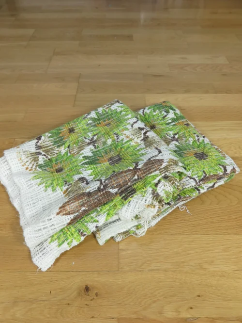 Bild 4 von 70er Vorhangpaar Grün und Braun