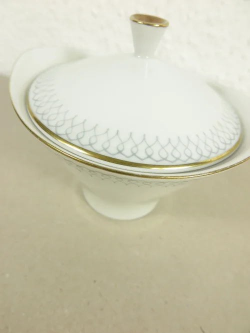 Bild 2 von 50er Zuckerdose Porzellan Hutschenreuther  Hohenberg
