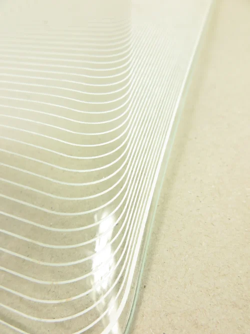 Bild 4 von 50er Servierplatte Glas Op Art