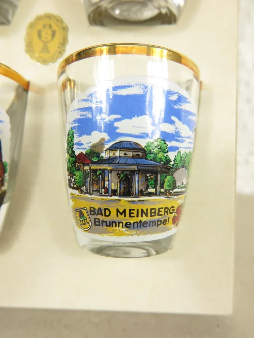 Bild 6 von 50er Schnapsgläser mit Sehenswürdigkeitsmotiven, Vohenstrauss Kristalglass