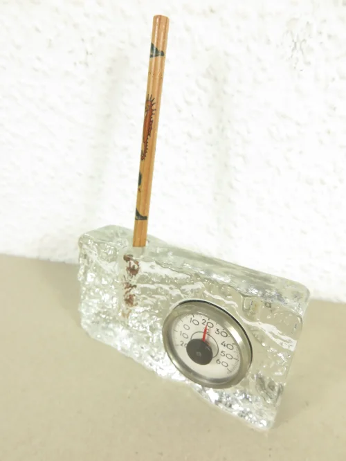Bild 3 von 70er Zwergvase mit Thermomether