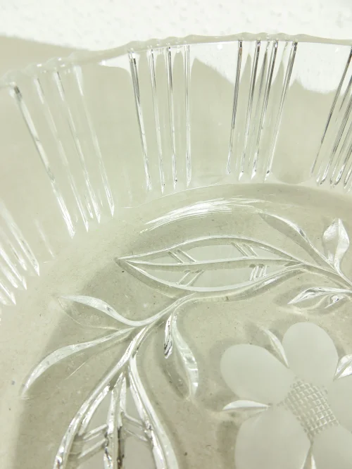 Bild 4 von 50er Pressglas Obstschale, Salatschüssel mit Schliff