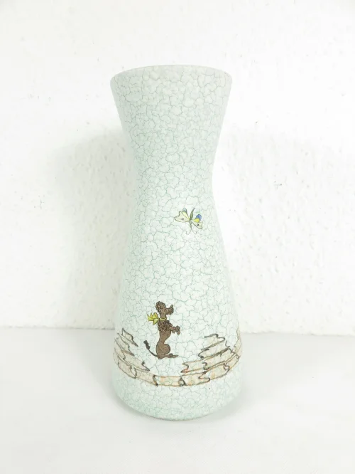Bild 2 von 60er Vase Keramik, Eierschalen Optik