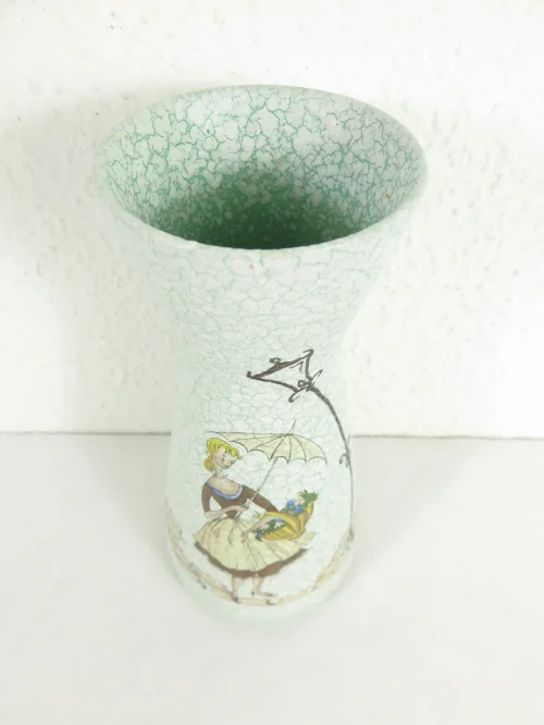 Bild 3 von 60er Vase Keramik, Eierschalen Optik