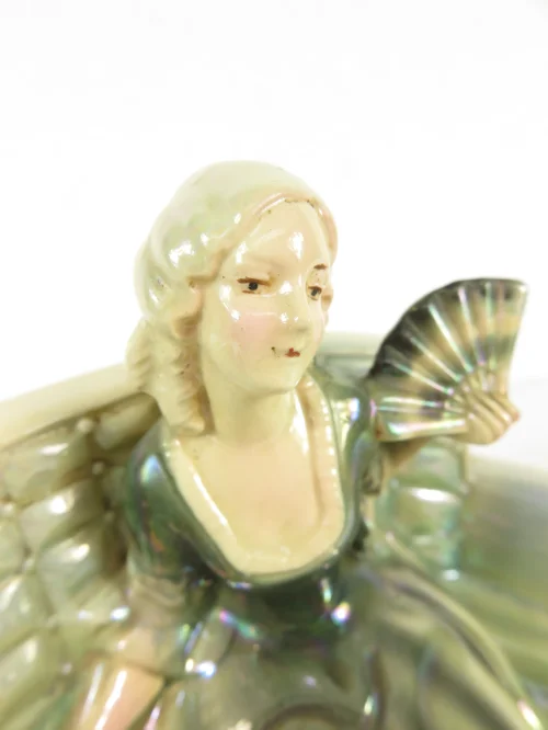 Bild 4 von 50er Porzellan Figur Frau auf Sofa, Jema Porzellan