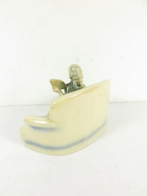 Bild 5 von 50er Porzellan Figur Frau auf Sofa, Jema Porzellan