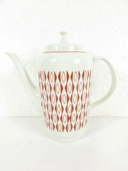 20s coffee pot, teapot, company: Jettin Porcelain, Art Deco