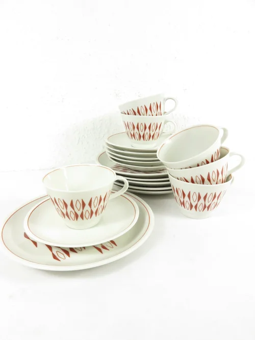 Bild 1 von 60s coffee set, model Jettin porcelain, GDR