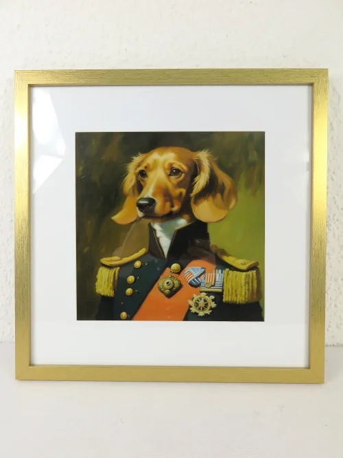 Art print dachshund, dog portrait, dachshund picture