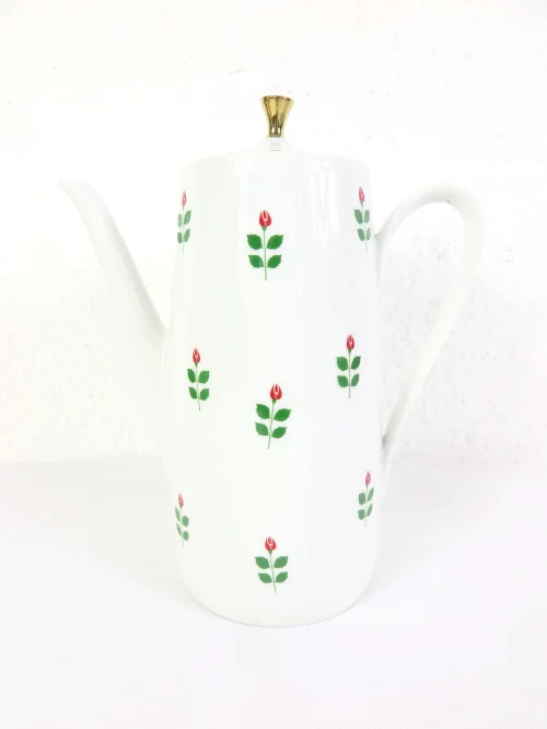 60er Kaffeekanne, Winterling Röslau, Porzellankanne