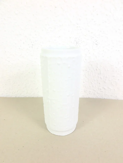 70er Bisquitporzellan Vase, KPM, Bavaria, Royal