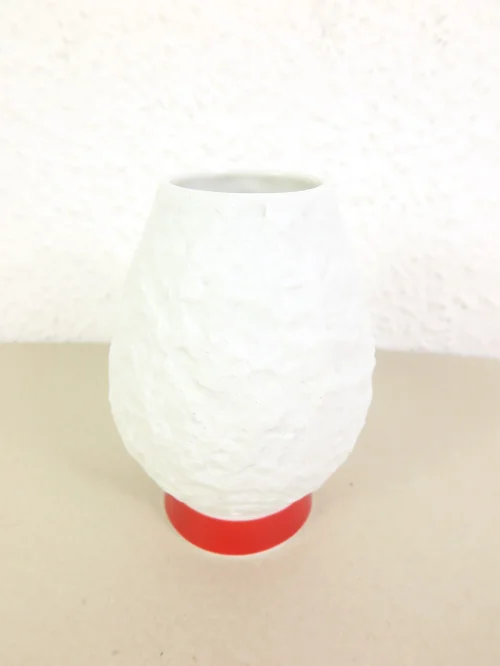 70er Bisquitporzellan Vase, KPM, Bavaria, Royal